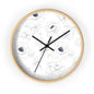 Elegant Floral Wall Clock, Modern Home Decor, Gift for Her, Kitchen Wall Art