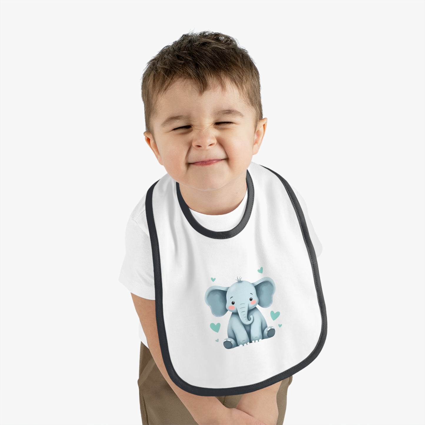 Cute Elephant Baby Bib - Adorable Infant Feeding Accessory