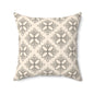 Boho Floral Square Pillow - Cozy Home Decor, Gifts for Her, Modern Farmhouse Accent, Throw Pillow for Living Room, Wedding Decor