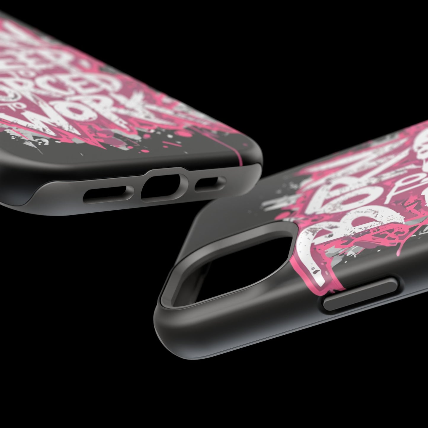 Phone Case — "Born to Sleep, Forced to Work" Impact-Resistant Magnetic Case