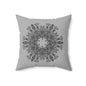 Floral Mandala Decorative Pillow