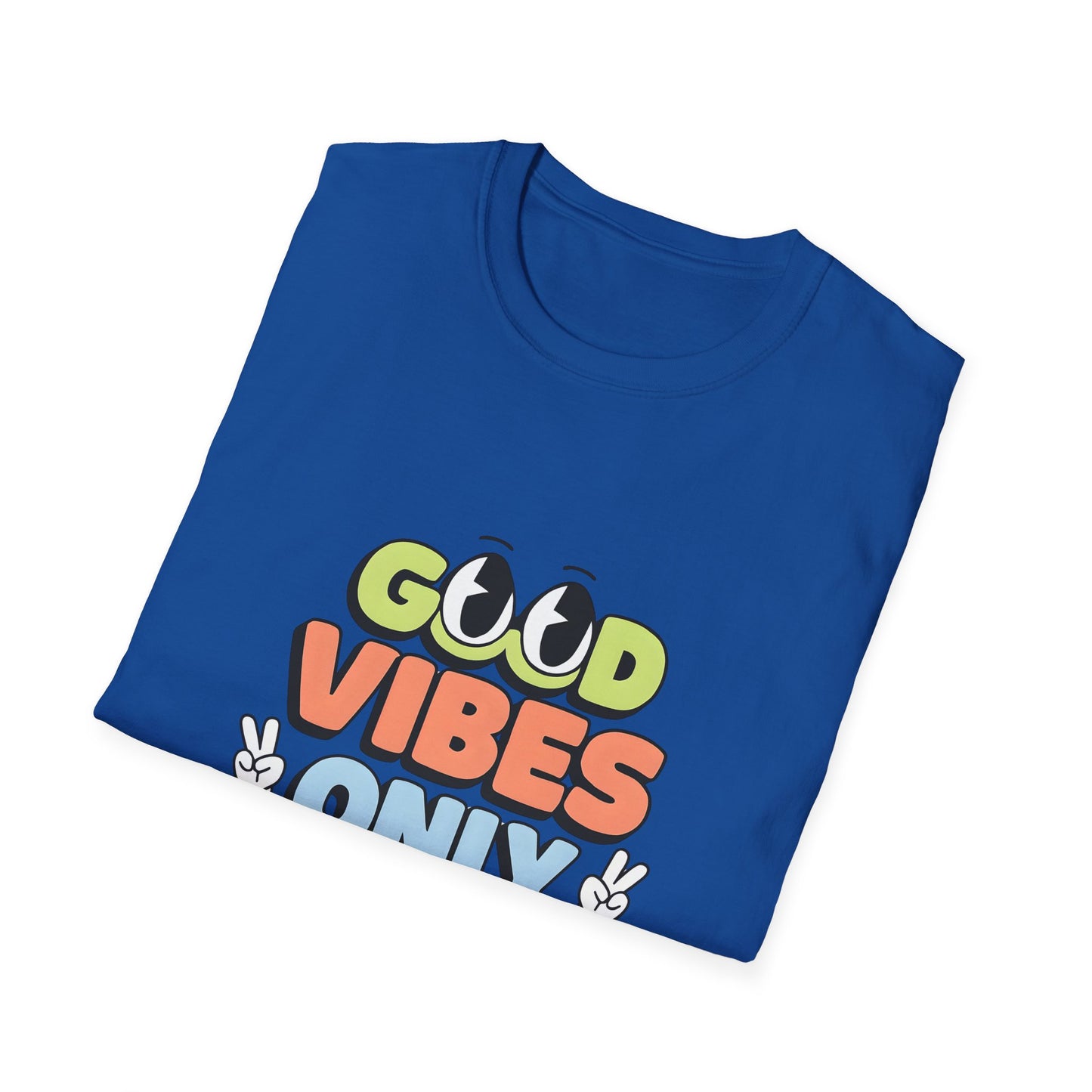 Good Vibes Only T-Shirt — Retro Smiley Graphic Tee
