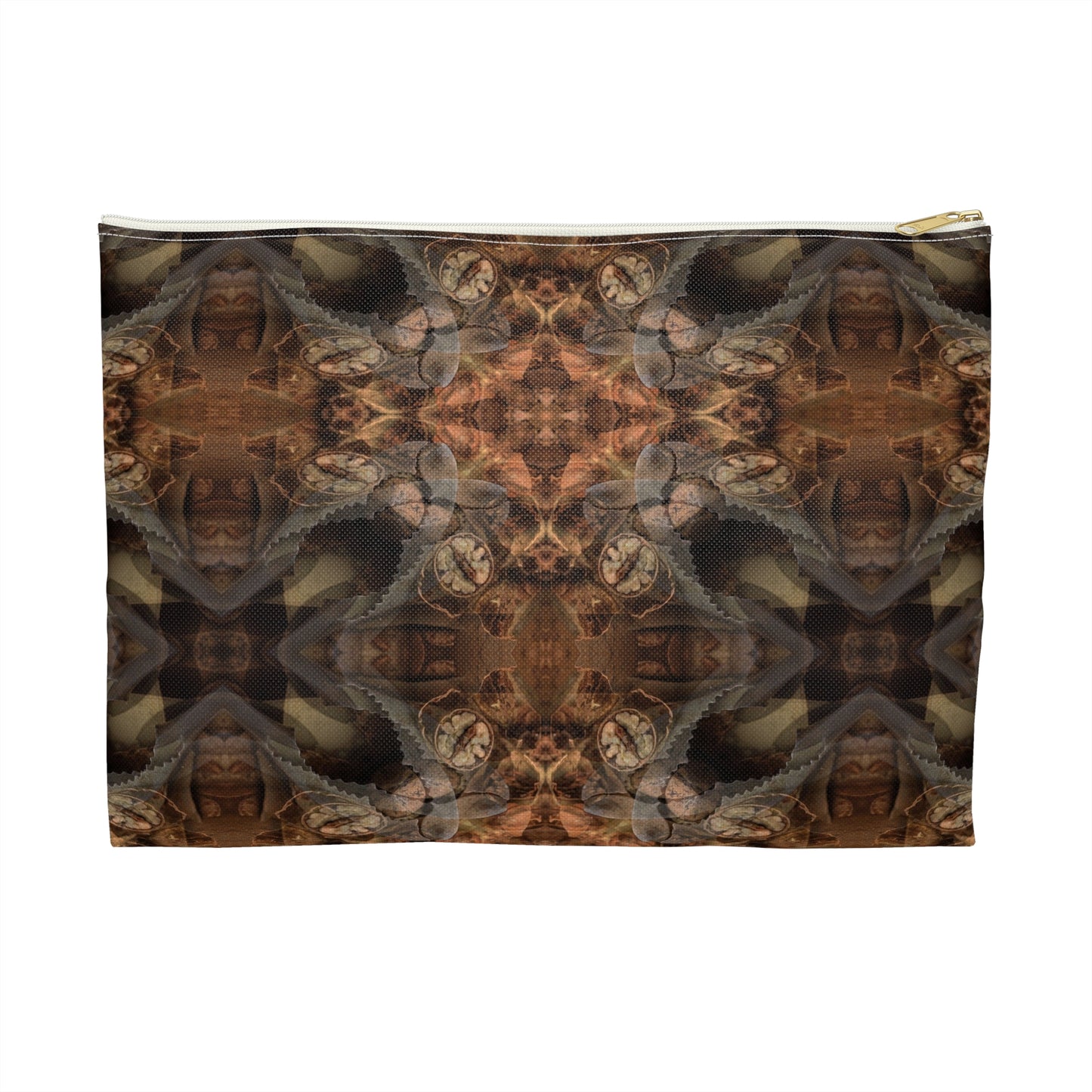 Bohemian Brown Kaleidoscope Accessory Pouch