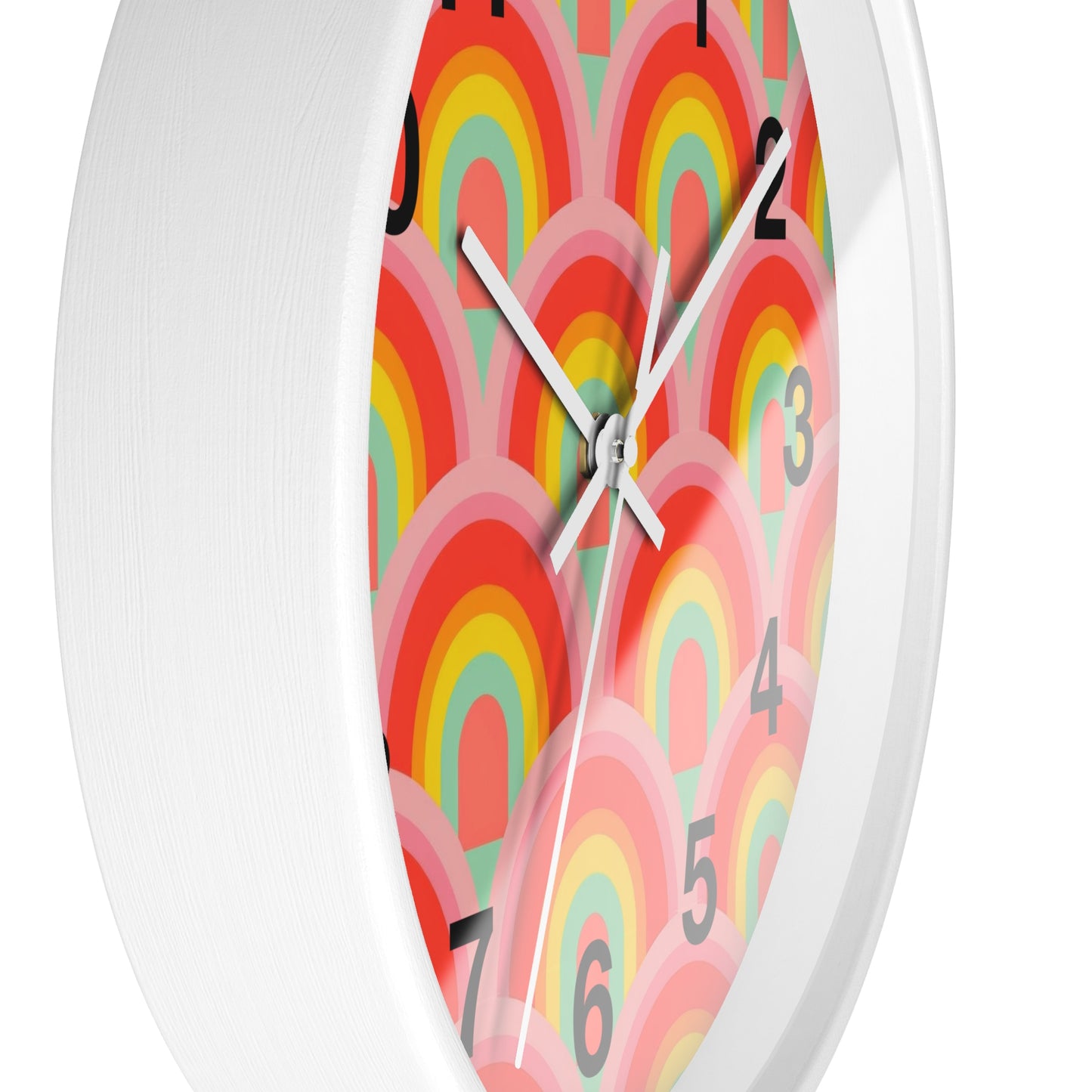 Vibrant rainbow  Wall Clock