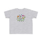 Whimsical Toddler Tee - 'Be Kind' Design, Cute Kids' Shirt, Floral Graphic Tee, Toddler Gift, Inspirational Apparel