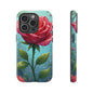Floral Phone Case, Tough Cases with Elegant Rose Design, Stylish iPhone Cover, Rose Flower Gift for Nature Lovers, Unique Mobile Accessories