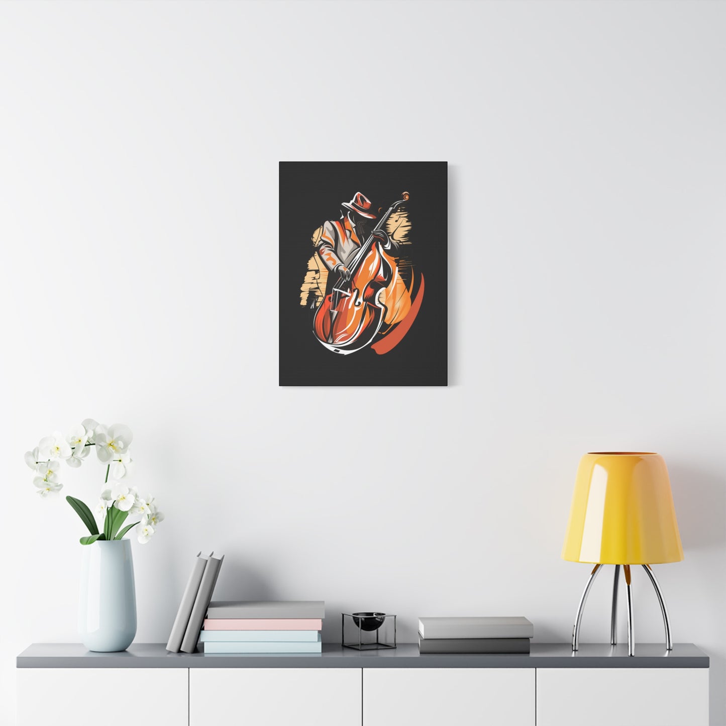 Matte Canvas, Stretched, 1.25" - Bass Player