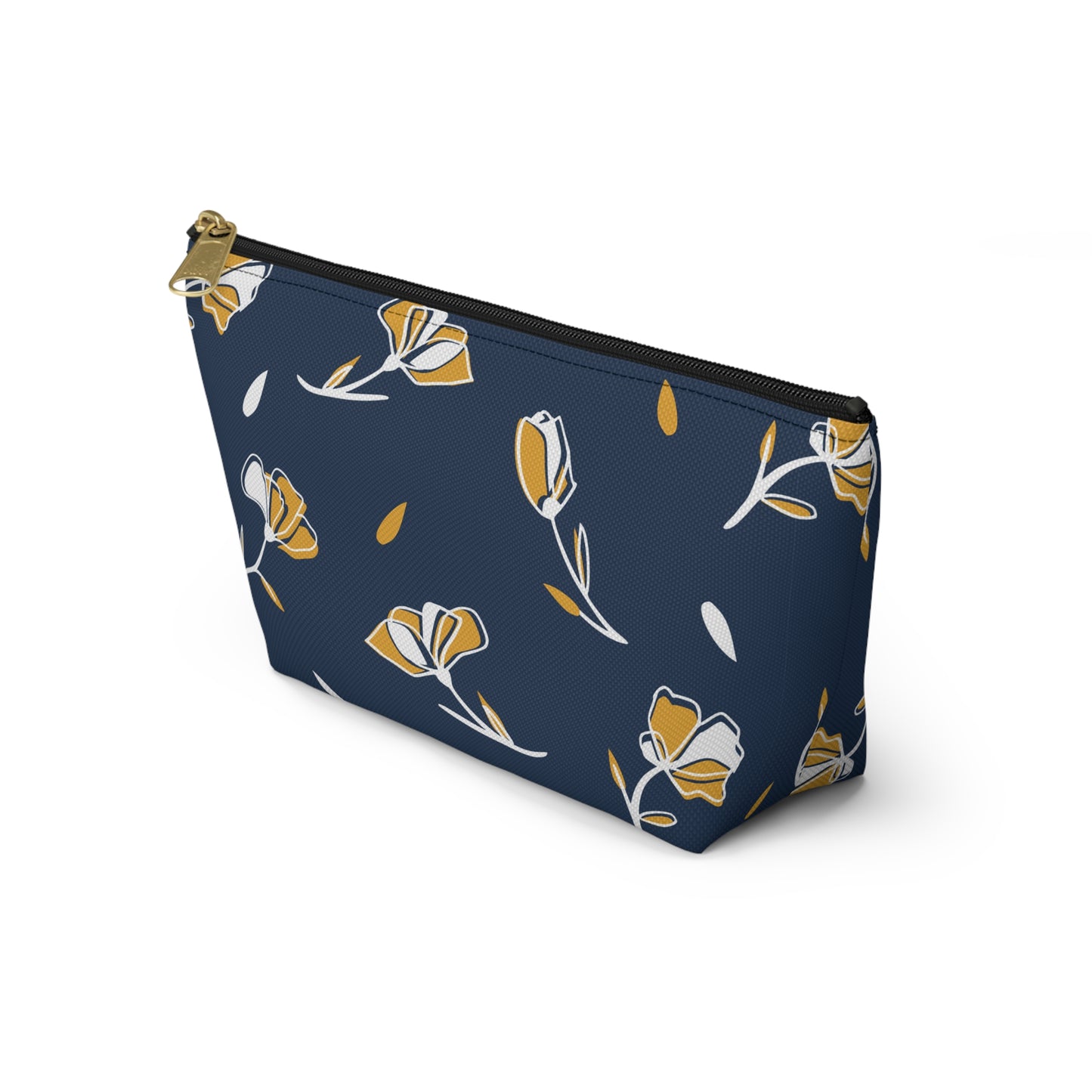 Floral Accessory Pouch - Stylish Makeup Bag, Travel Organizer, Gift for Her, Cosmetic Clutch, Everyday Use, Elegant Flower Design