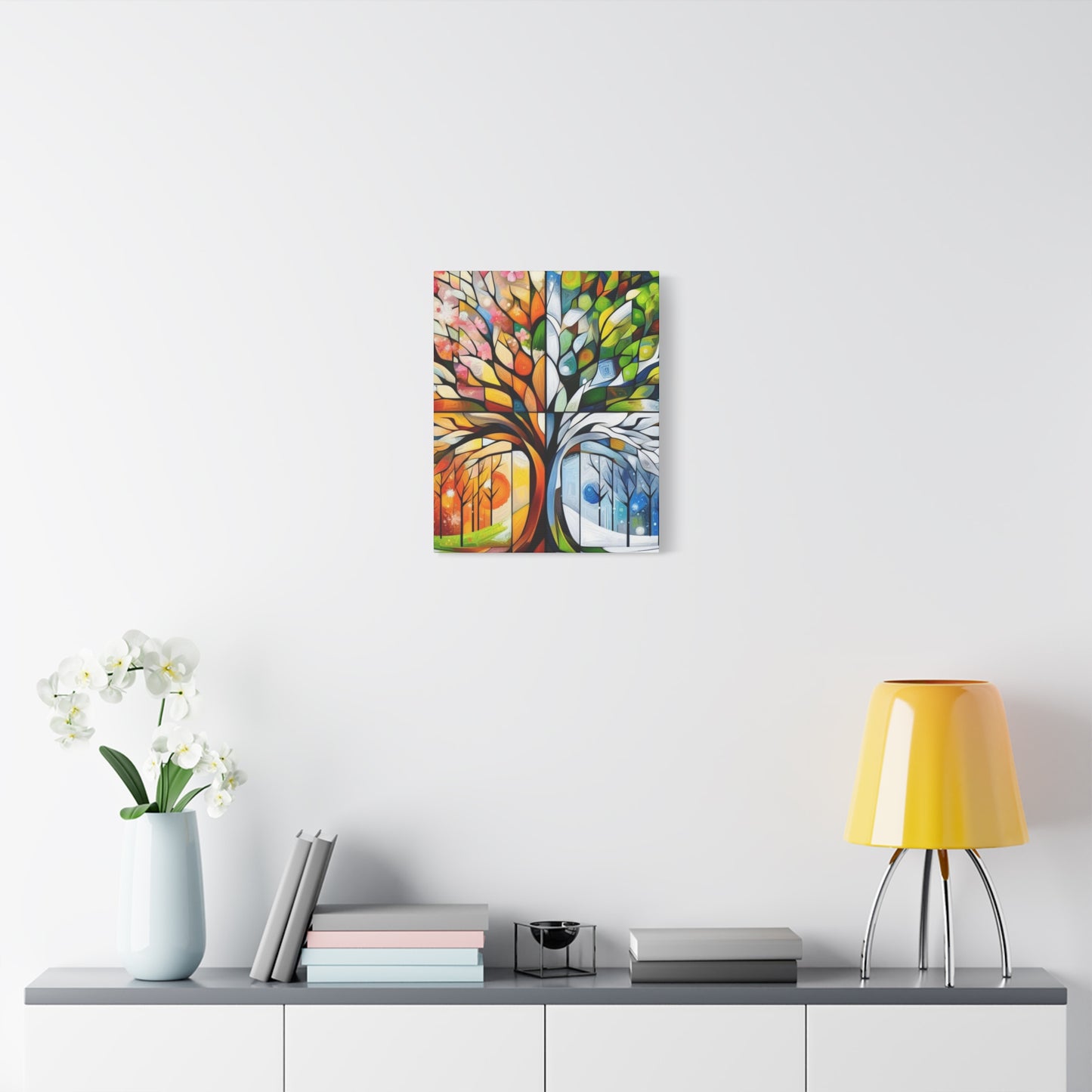 Seasons Tree Matte Canvas Wall Art — Stretched 1.25"