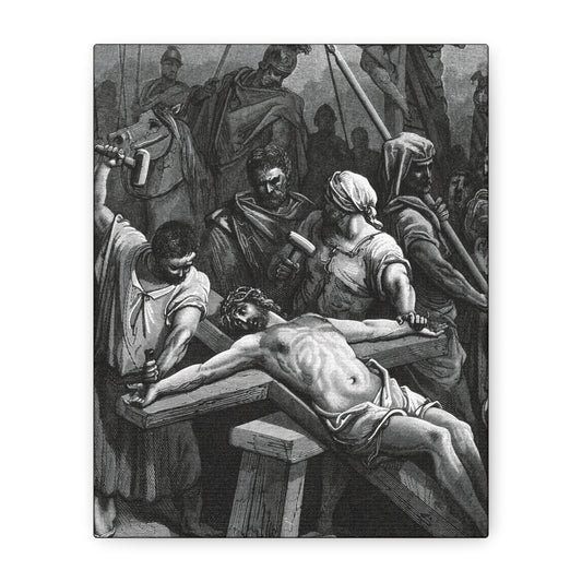 Crucifixion Art Matte Canvas Print – Stretched Religious Wall Decor