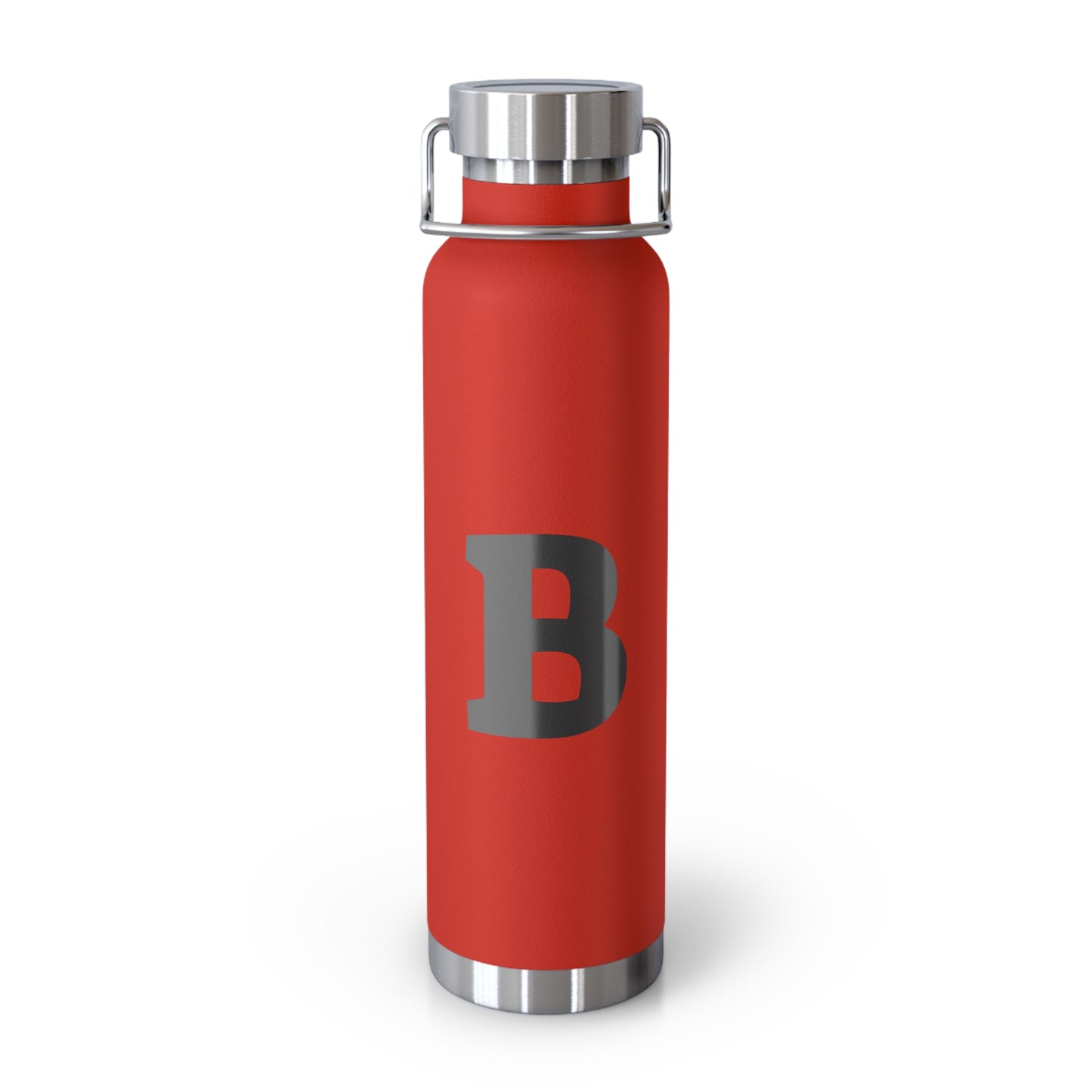 Personalized Copper Insulated Water Bottle, 22oz - "B" Custom Monogram