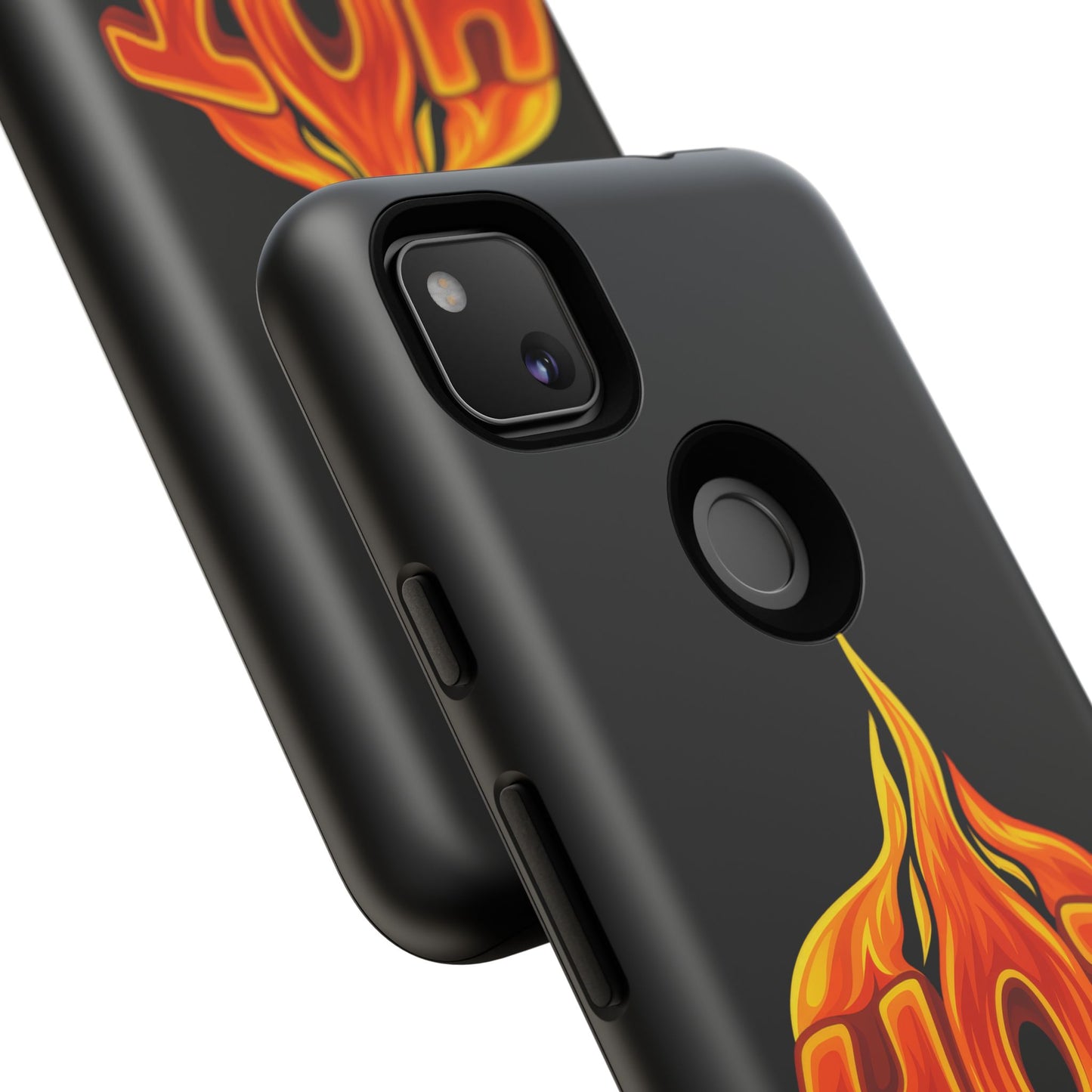 Stylish Phone Case, Hot Flames Design, Gift for Teens, Trendy Accessory, Protective Cover, Unique Phone Case