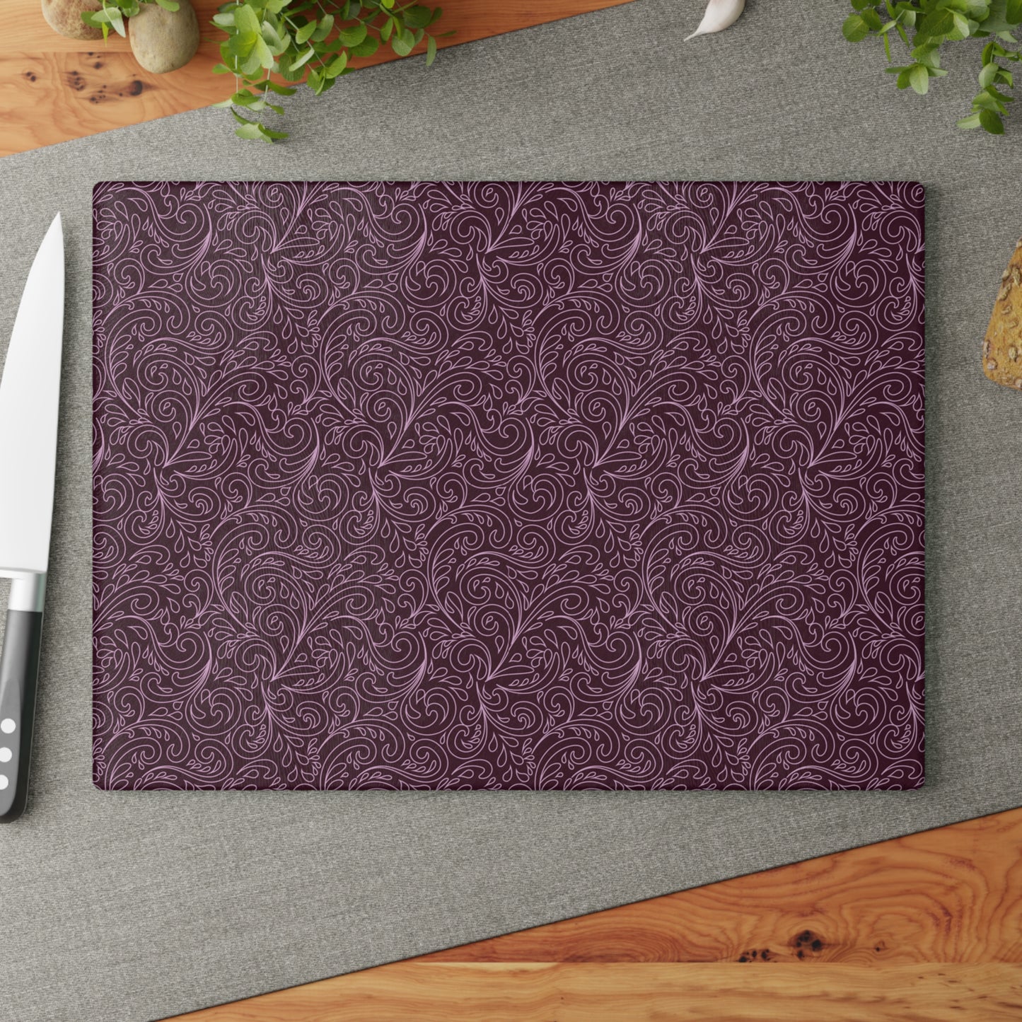 Elegant Swirl Glass Cutting Board, Kitchen Decor, Gift for Home Chefs, Unique Wedding Gift, Cooking Essentials, Housewarming Gift