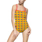 Vibrant Women's One-Piece Swimsuit - Fun Summer Swimwear, Beach Outfit, Pool Party Essential, Vacation Ready, Colorful AOP Design