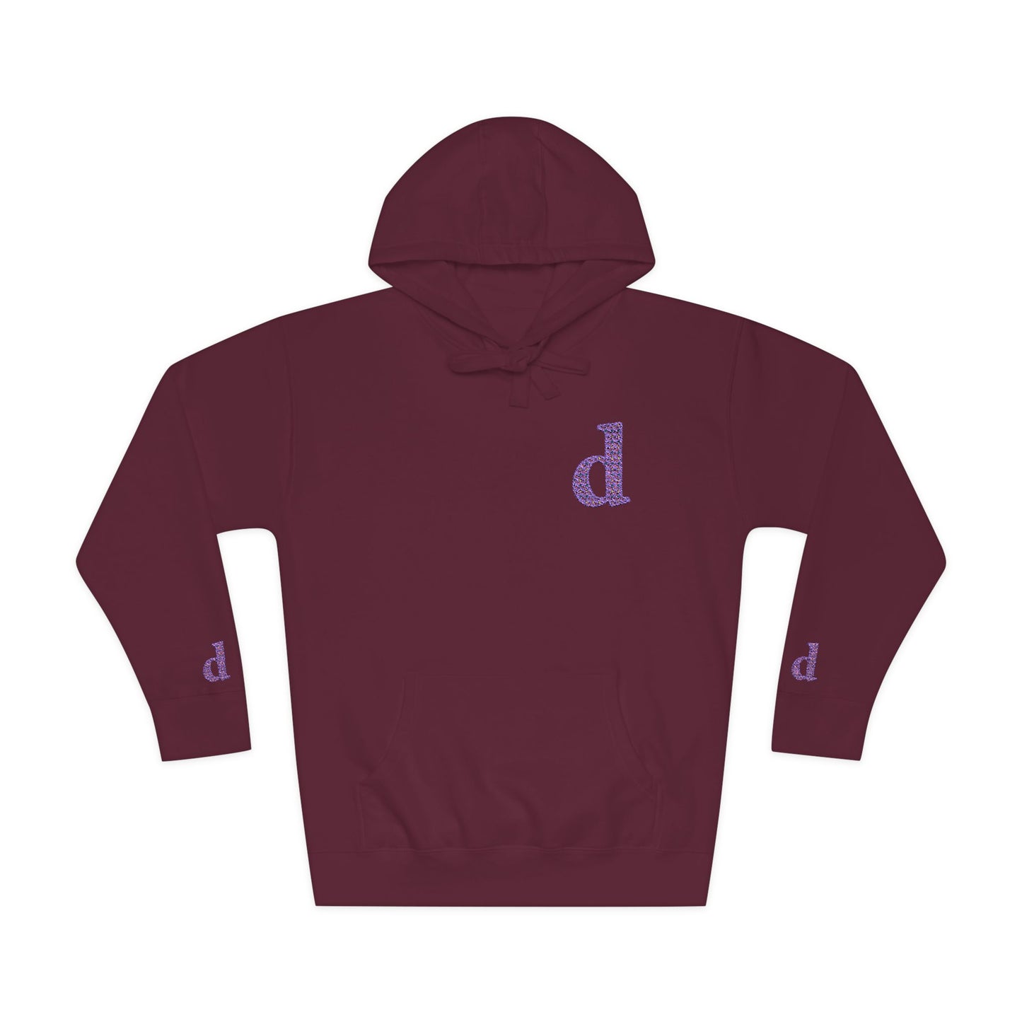 Floral Initial Unisex Fleece Hoodie | Cozy Casual Wear, Gifts for Her, Monogrammed Hooded Sweatshirt, Fall Fashion, Birthday Present