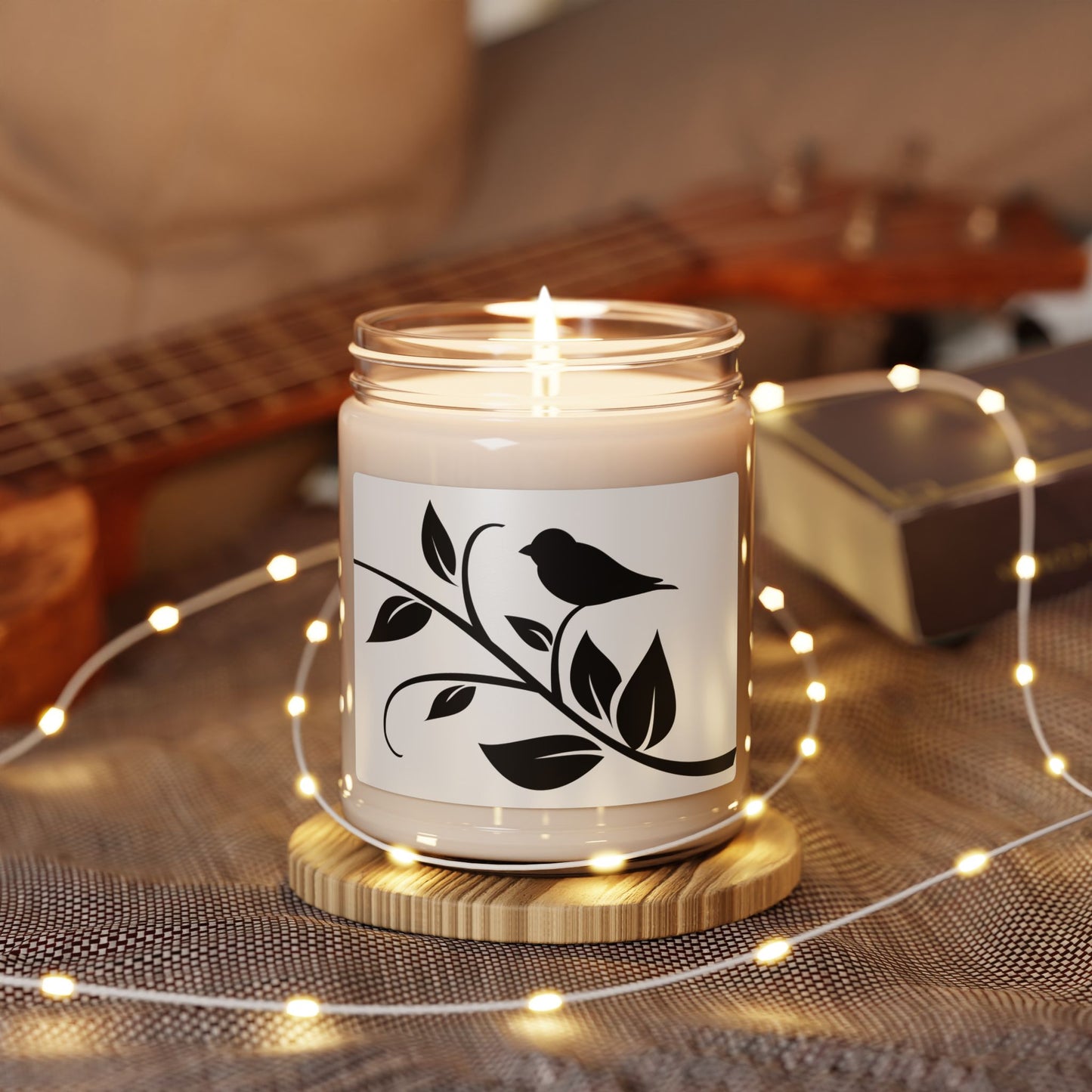 Bird & Branch Scented Soy Candle 9oz – Natural Aromatherapy Jar
