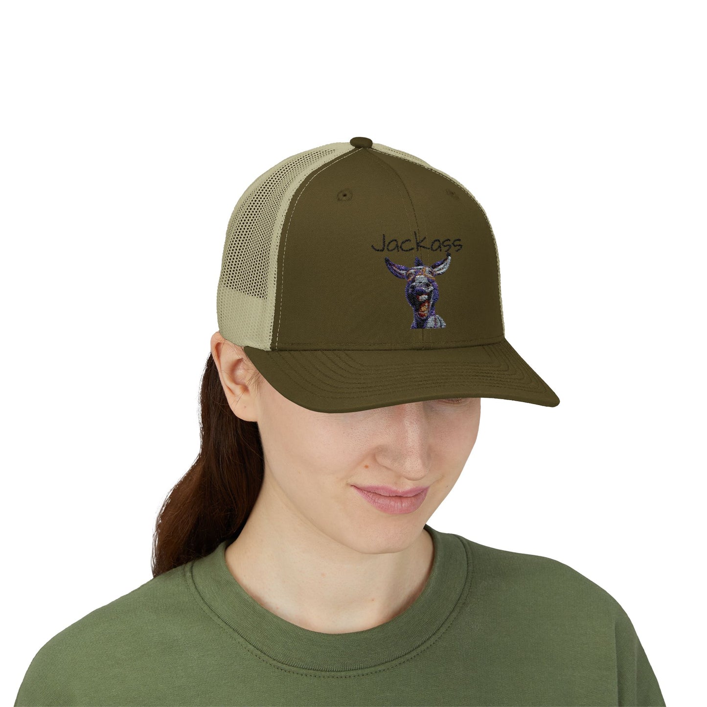 Humorous Jackass Snapback Trucker Cap