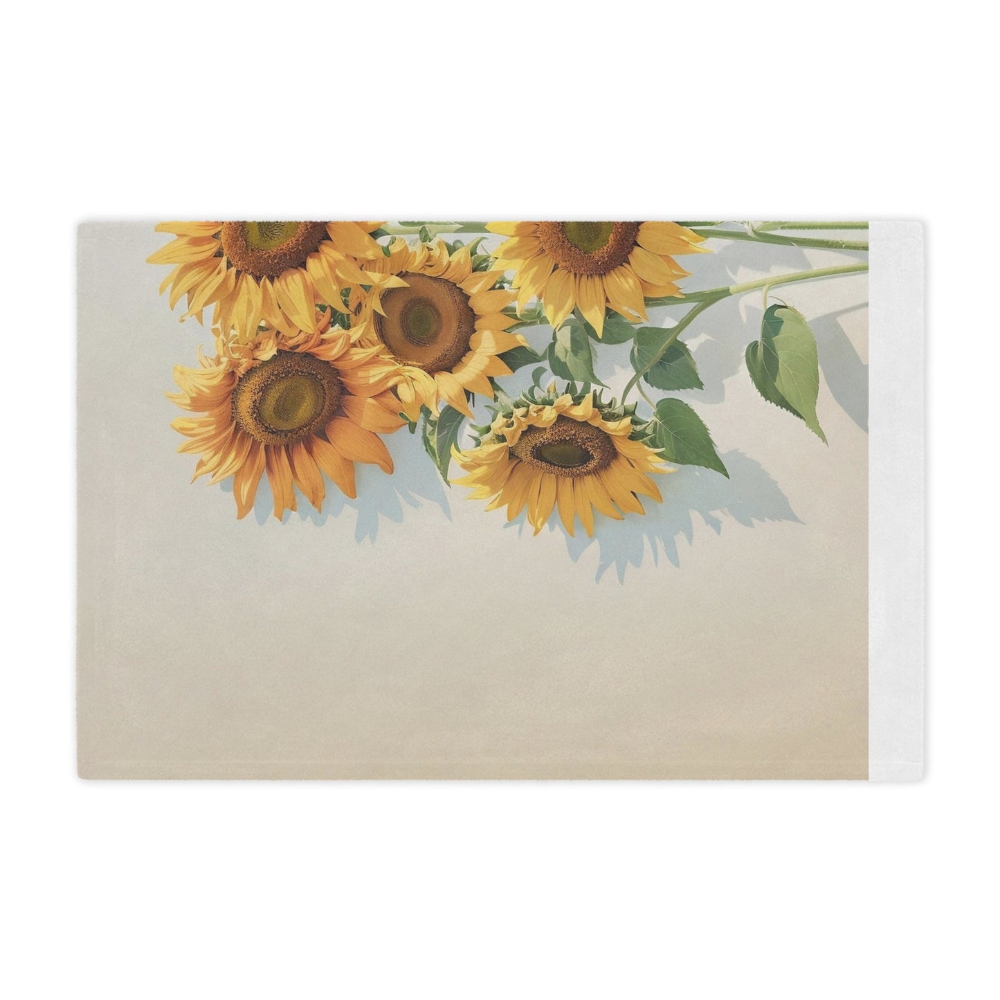 Sunflower Bouquet Minky Blanket — Soft Floral Throw for Cozy Home Décor