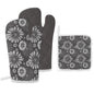 Oven Mitts & Pot Holder Set of 3 Gray