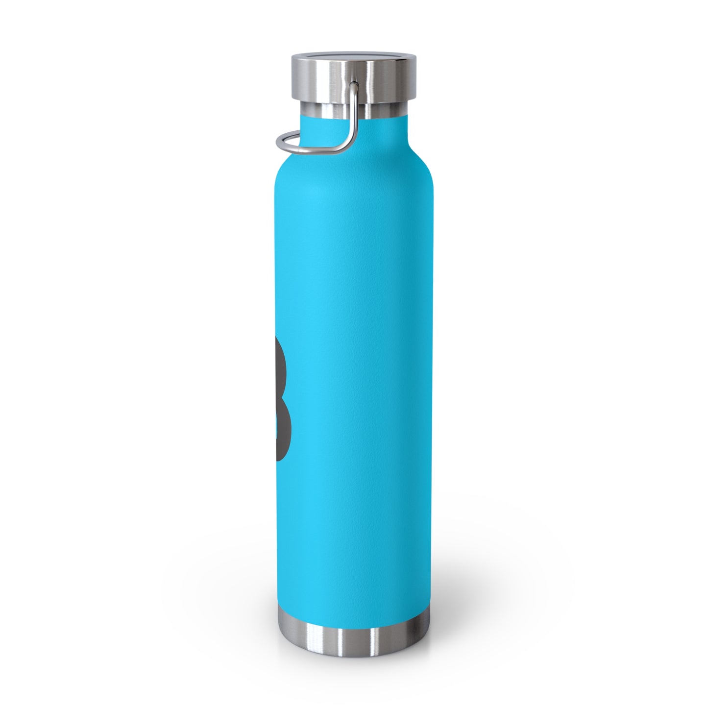 Personalized Copper Insulated Water Bottle, 22oz - "B" Custom Monogram
