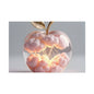 Surreal Glass Apple Canvas – Lightning & Pink Clouds Wall Art