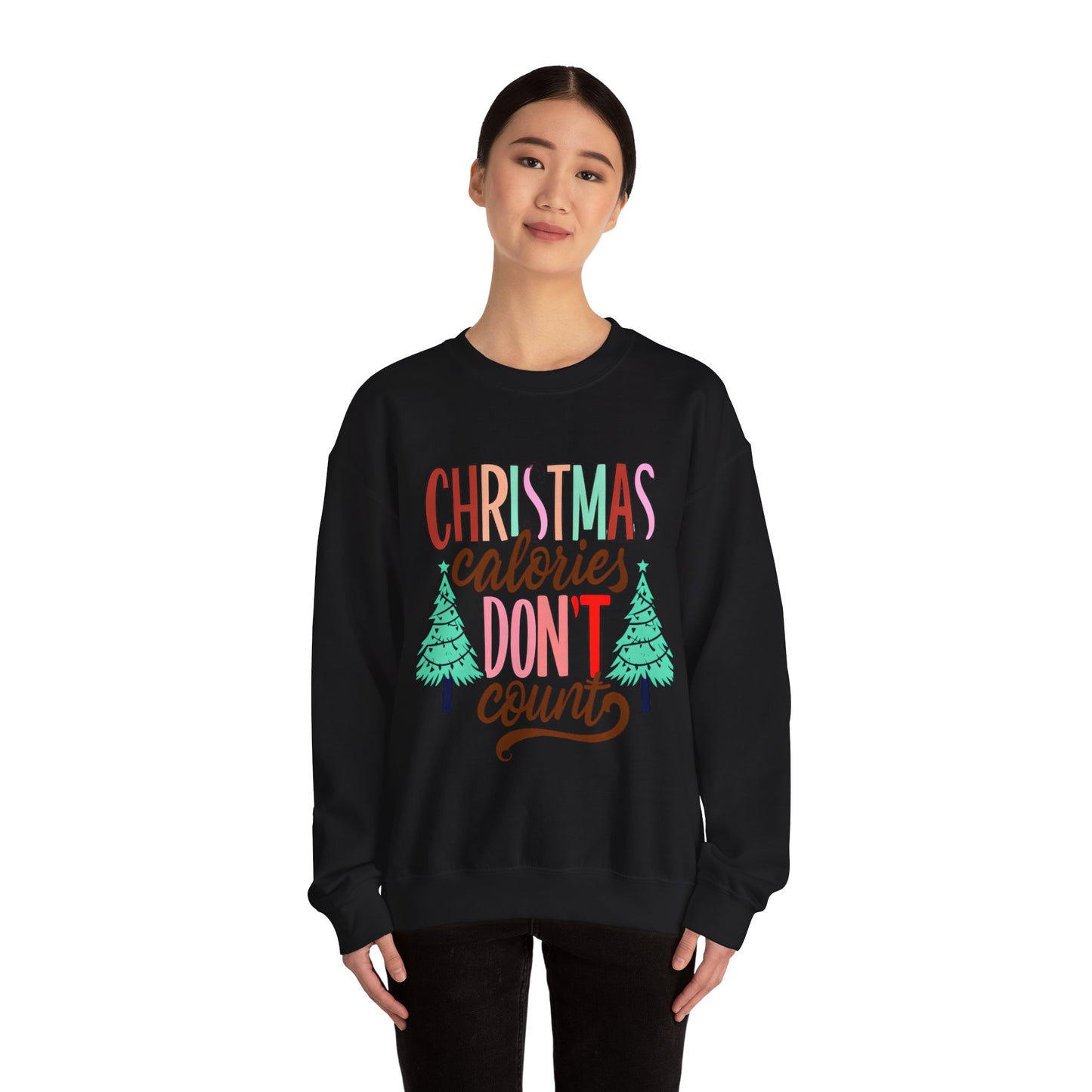 Christmas Calories Don't Count Sweatshirt — Funny Holiday Crewneck