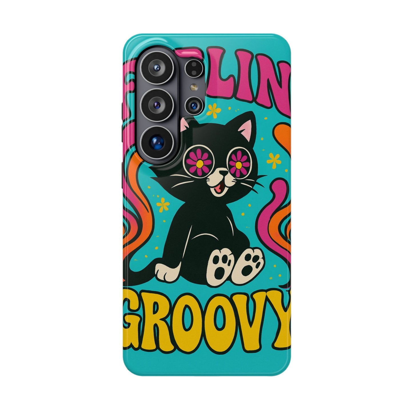 Groovy Cat Magnetic Impact-Resistant Phone Case