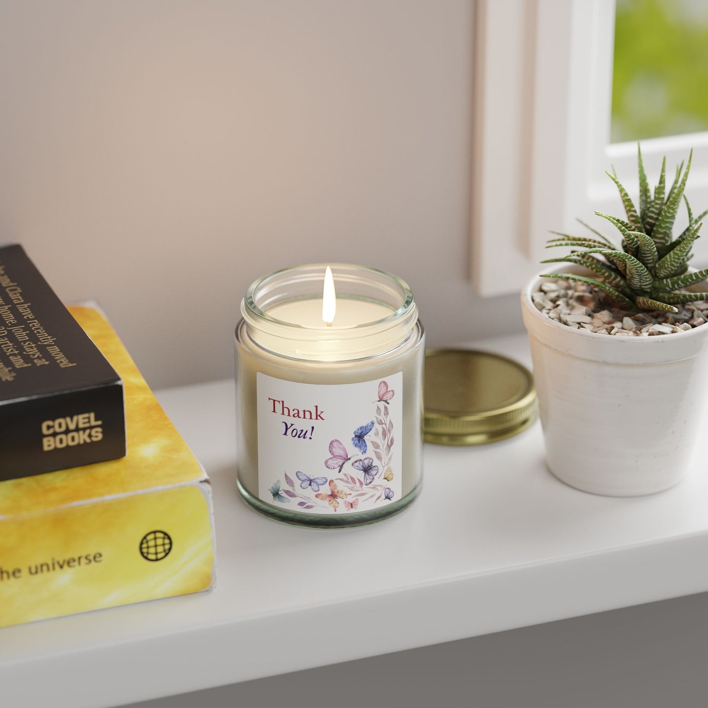 Thank You Scented Candle — Coconut Apricot Wax (4oz & 9oz)