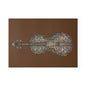Stained Glass Violin Cutting Board, Artistic Kitchen Decor, Music Lover Gift, Culinary Art, Wedding Gift
