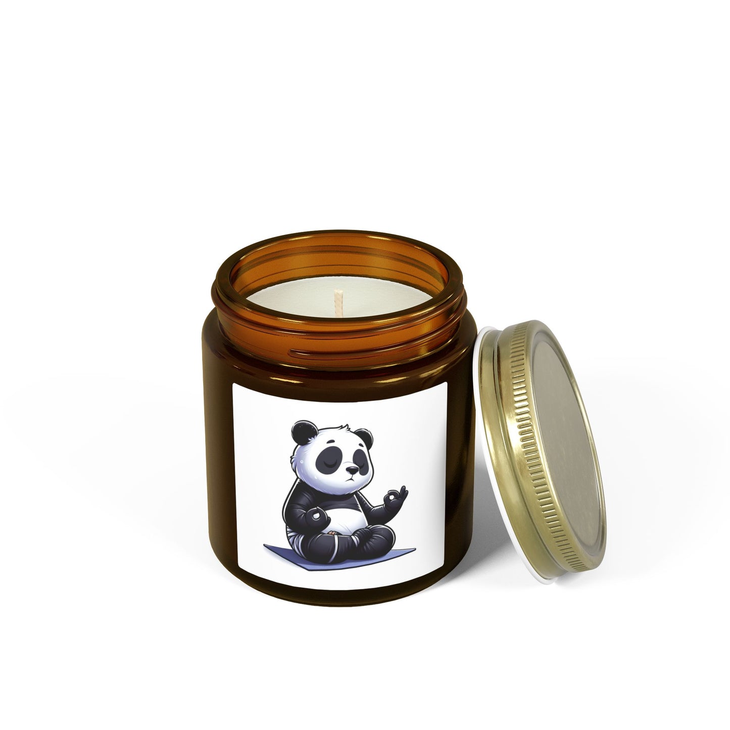 Scented Candle — Relaxing Panda Meditation Jar (4oz & 9oz)