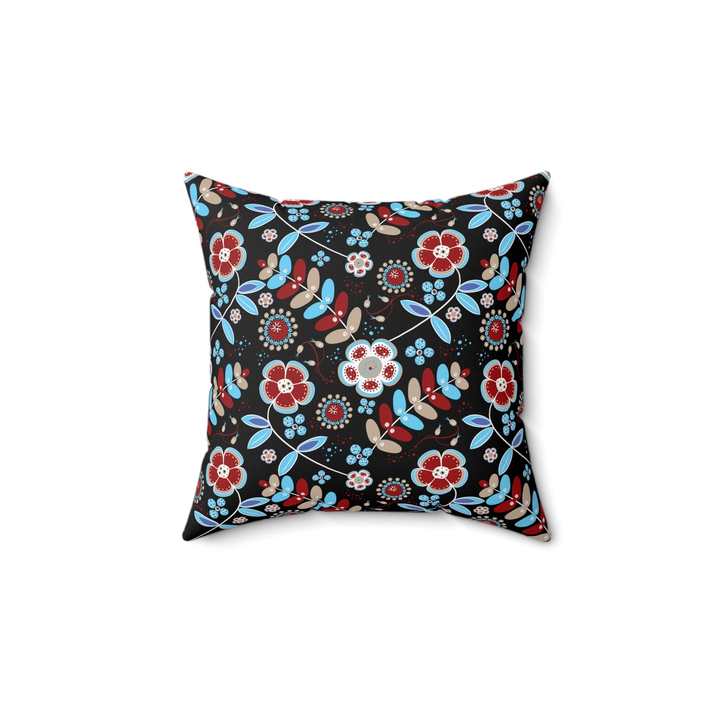 Floral Print Throw Pillow, Modern Decorative Cushion, Cozy Home Accent, Gift for Housewarming, Bohemian Style Decor