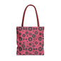 Colorful Retro Tote Bag, Stylish Beach Bag, Shopping Tote