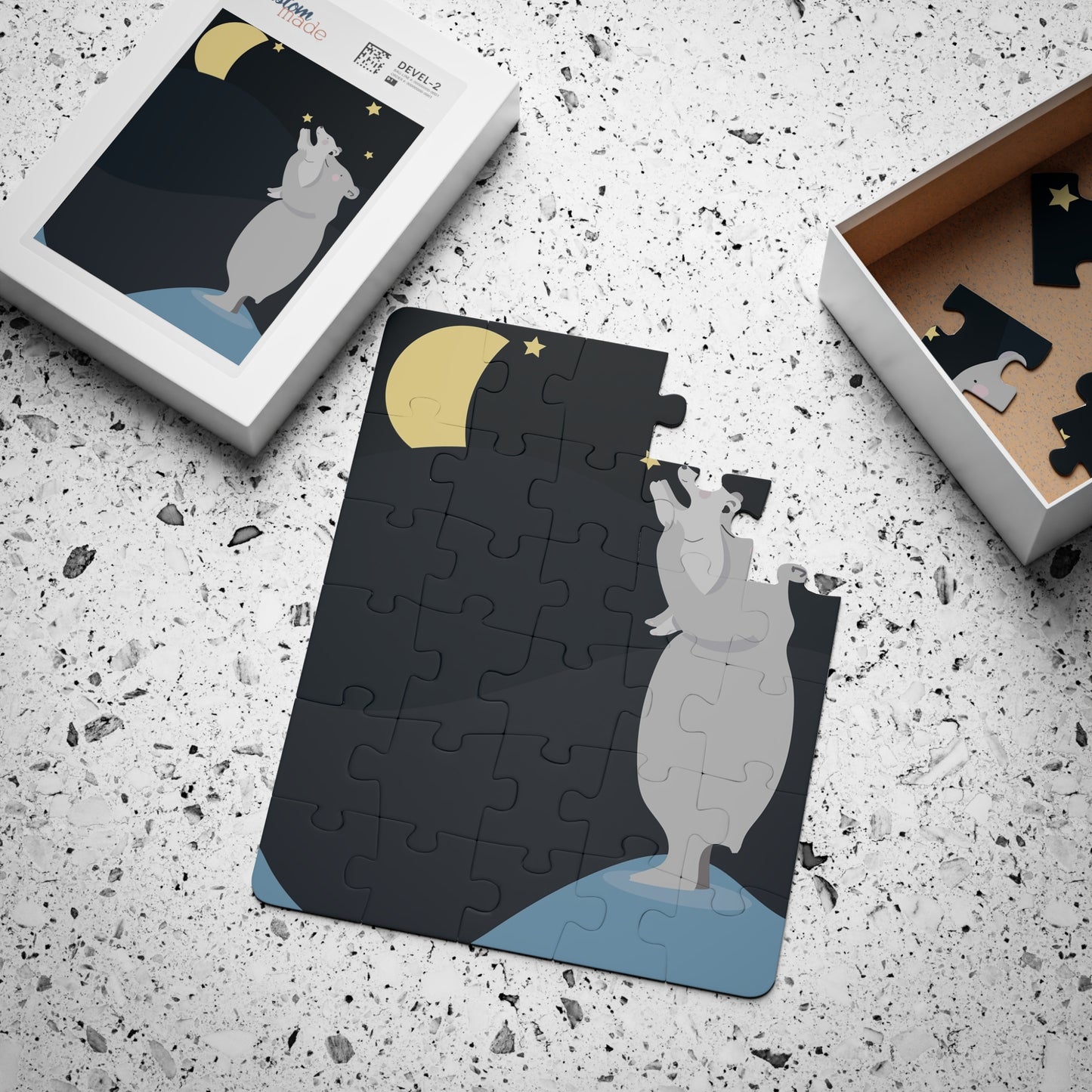 Bear Reaching for Moon puzzle