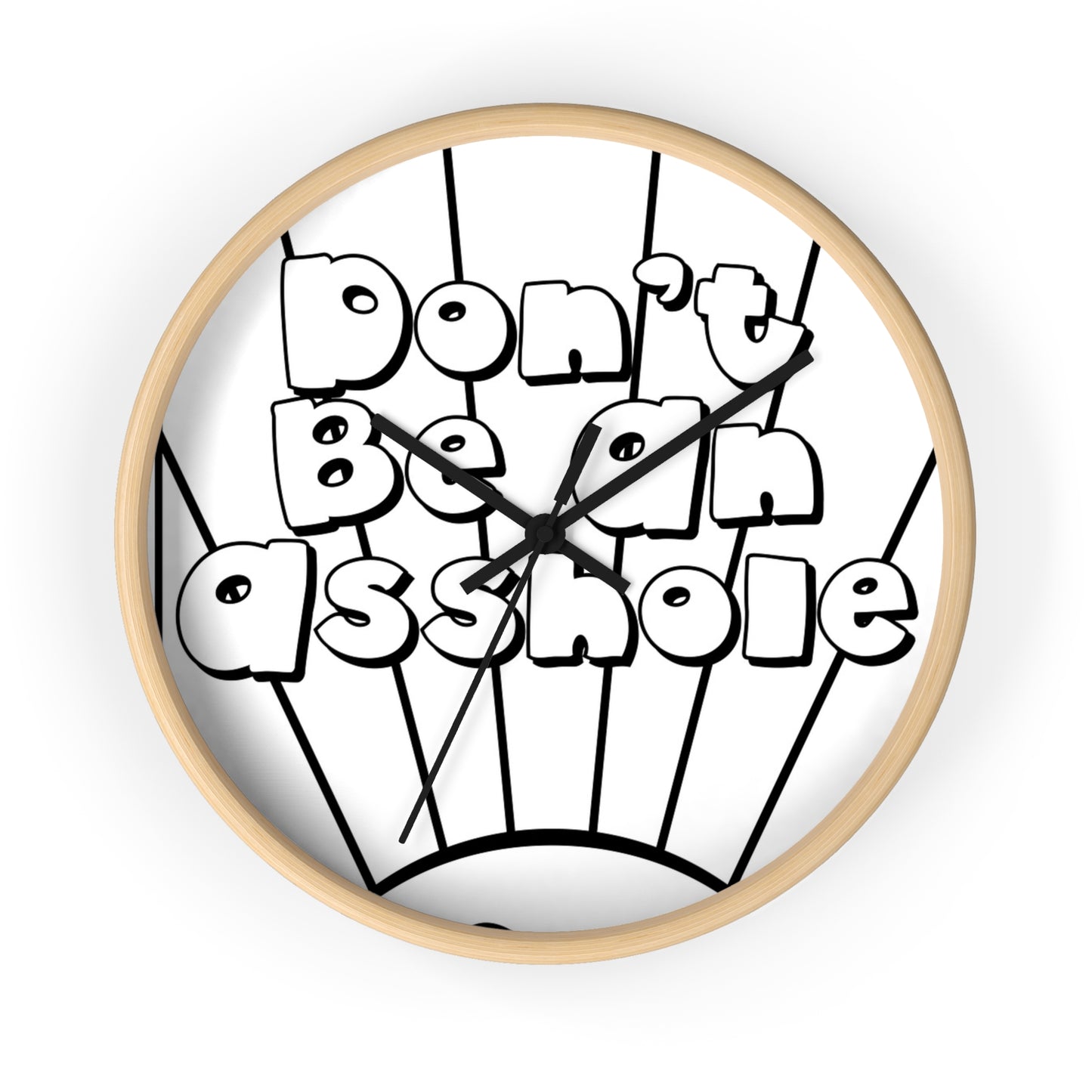 Playful Motivational Wall Clock - Perfect for Gifts, Home Decor, Office, Funny Quotes, Unique Timepieces