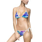 Vibrant Tie-Dye Bikini Set, Colorful Swimsuit, Summer Beachwear, Pool Party Essential, Ocean Vacation Swimwear