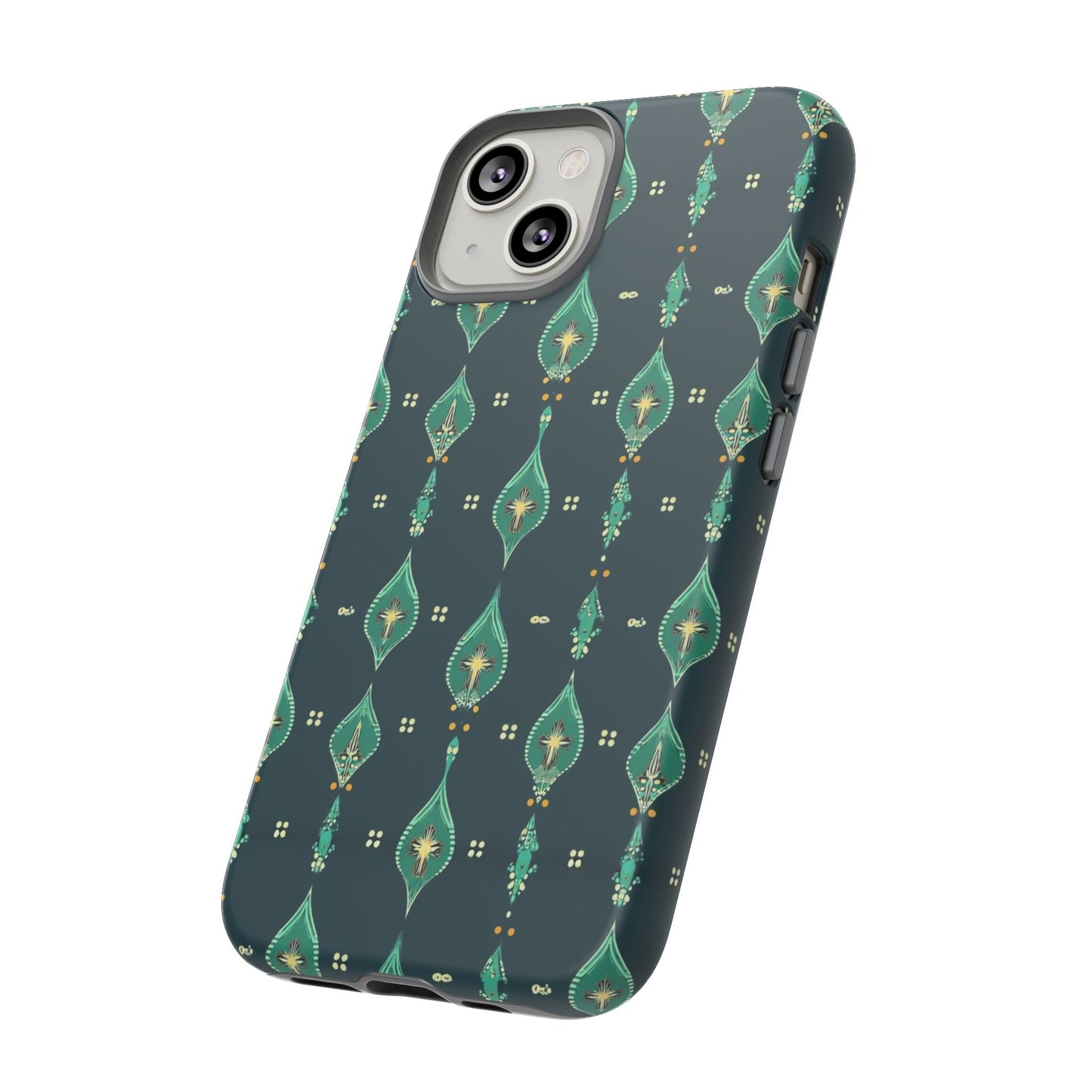 Emerald Boho Teardrop Phone Case