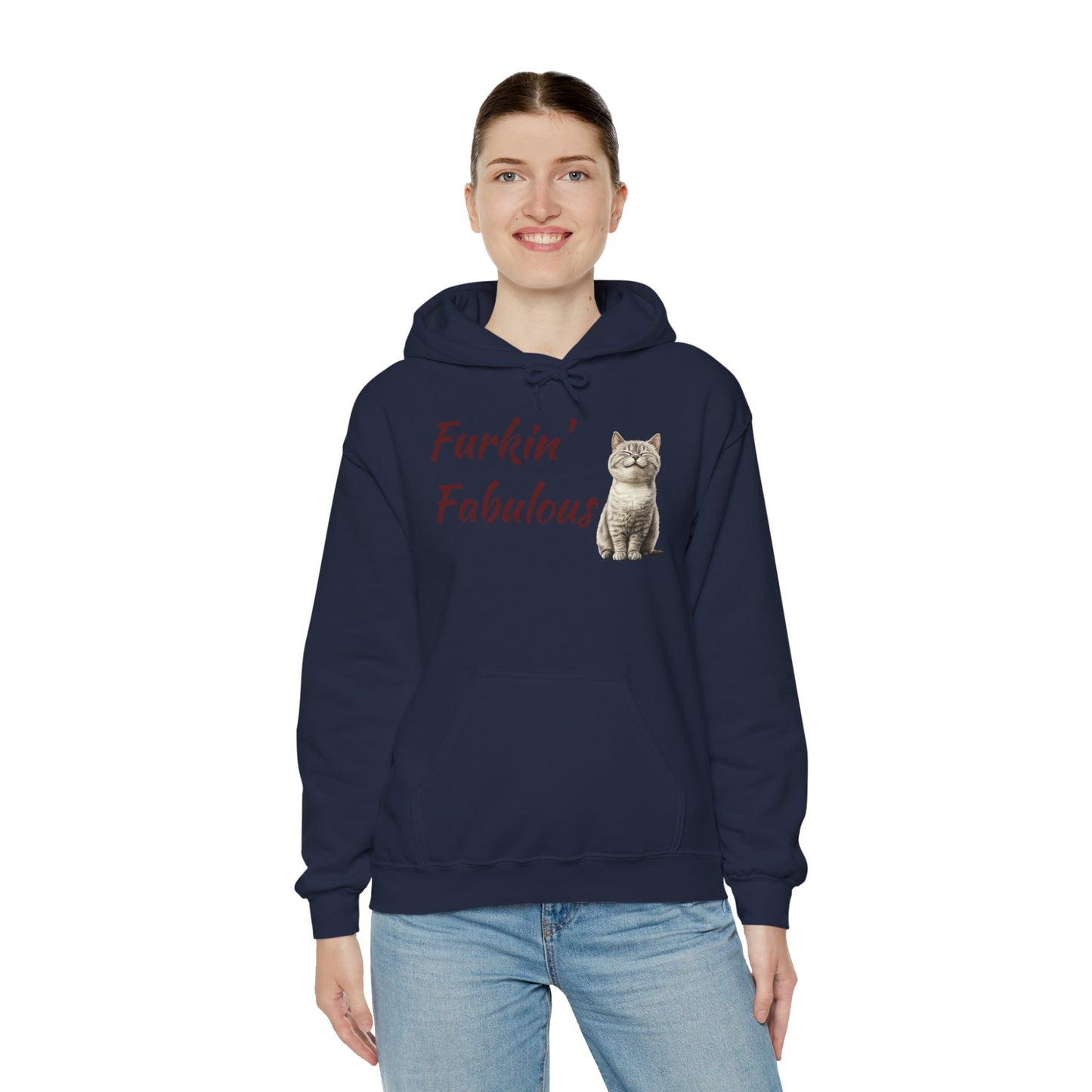 Furkin' Fabulous Cat Hoodie — Cute Kitten Graphic Sweatshirt