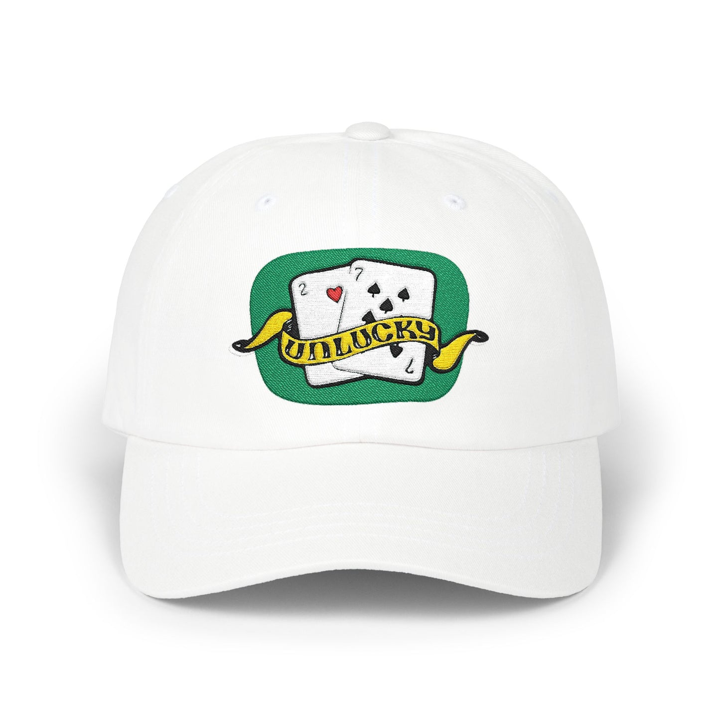 Dad Cap — 'UnLucky' Playing Cards Embroidered Baseball Hat
