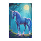 Enchanted Blue Unicorn Minky Blanket — Soft Magical Fantasy Throw for Kids & Teens