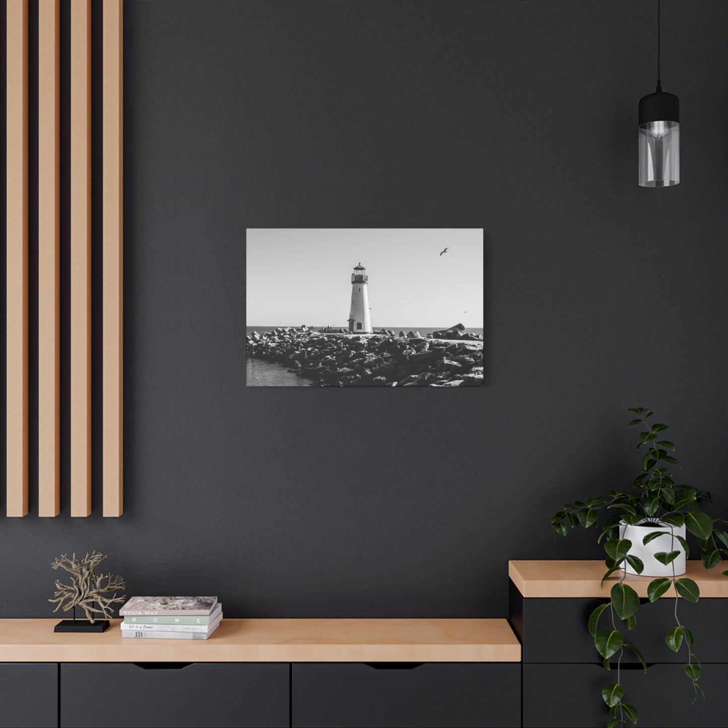 Matte Canvas, Stretched, 1.25" - Lighthouse