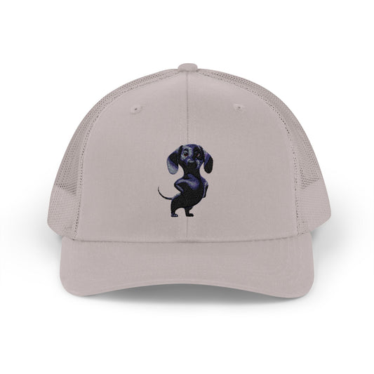 Dachshund Galaxy Trucker Cap – Embroidered Space Sausage Dog Snapback