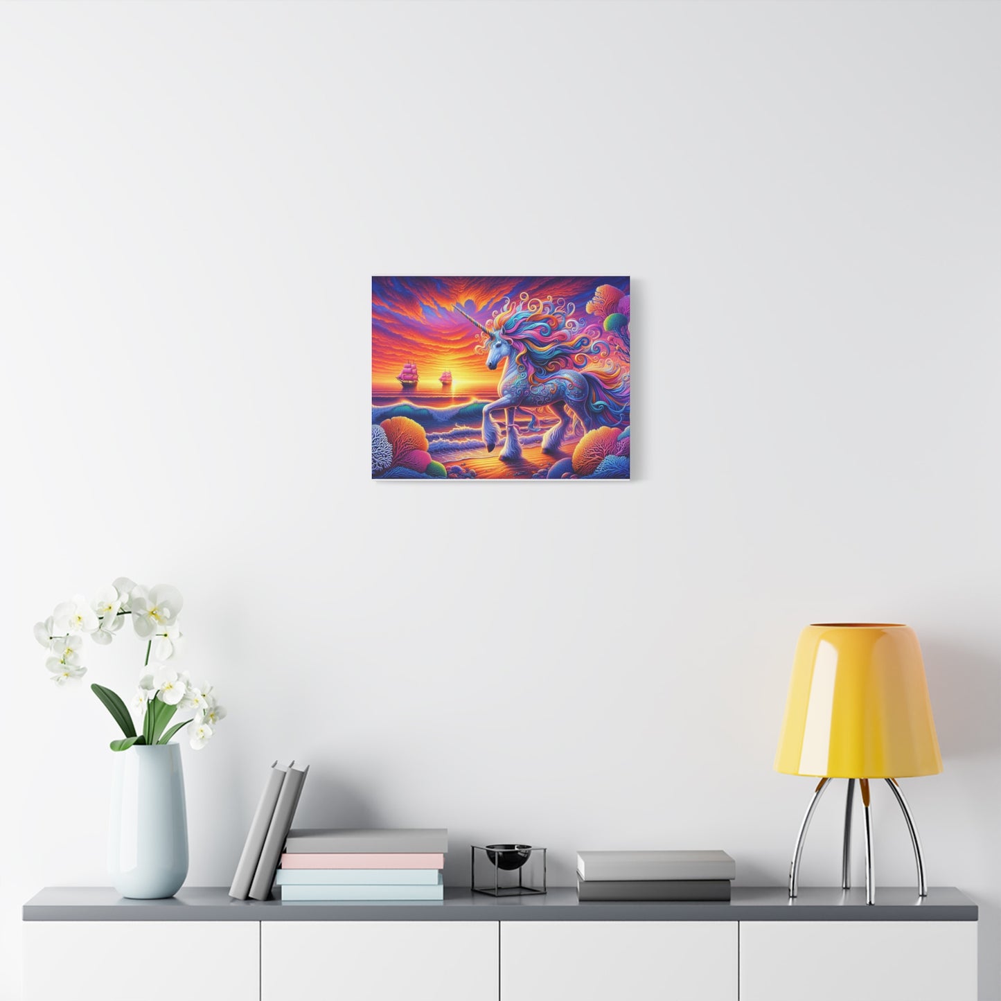 Matte Canvas, Stretched, 1.25"  Unicorn