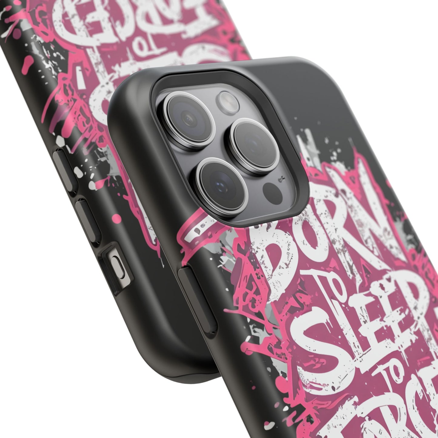 Phone Case — "Born to Sleep, Forced to Work" Impact-Resistant Magnetic Case