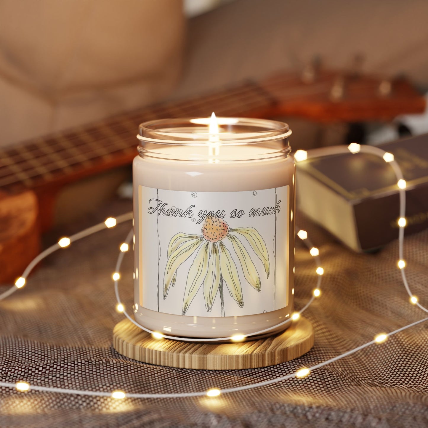 Soy Candle - Thank You So Much Floral Jar (9oz)