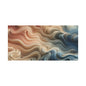 Abstract Swirl Matte Canvas Wall Art — Fluid Earth Tones, Stretched 1.25"