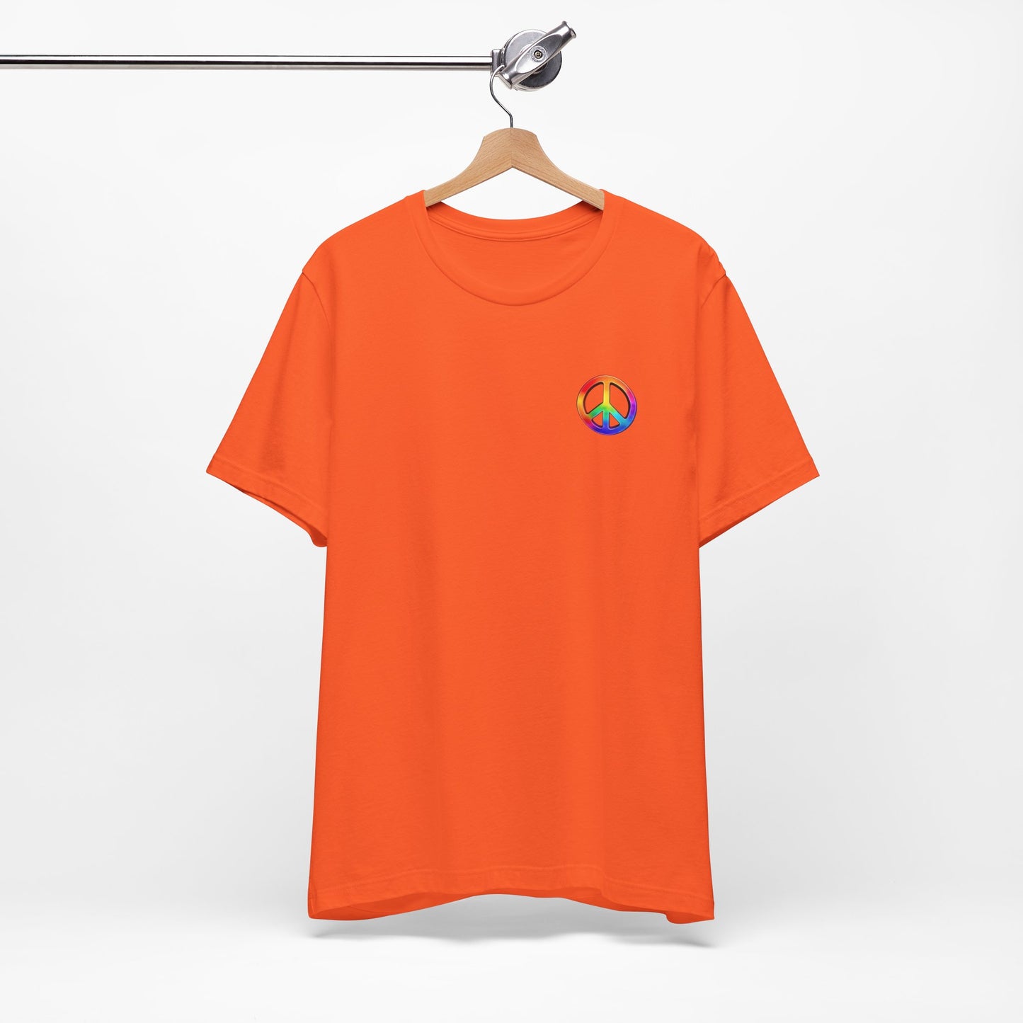 Peace Sign Tie-Dye Tee — Rainbow Hippie Peace Symbol T-Shirt