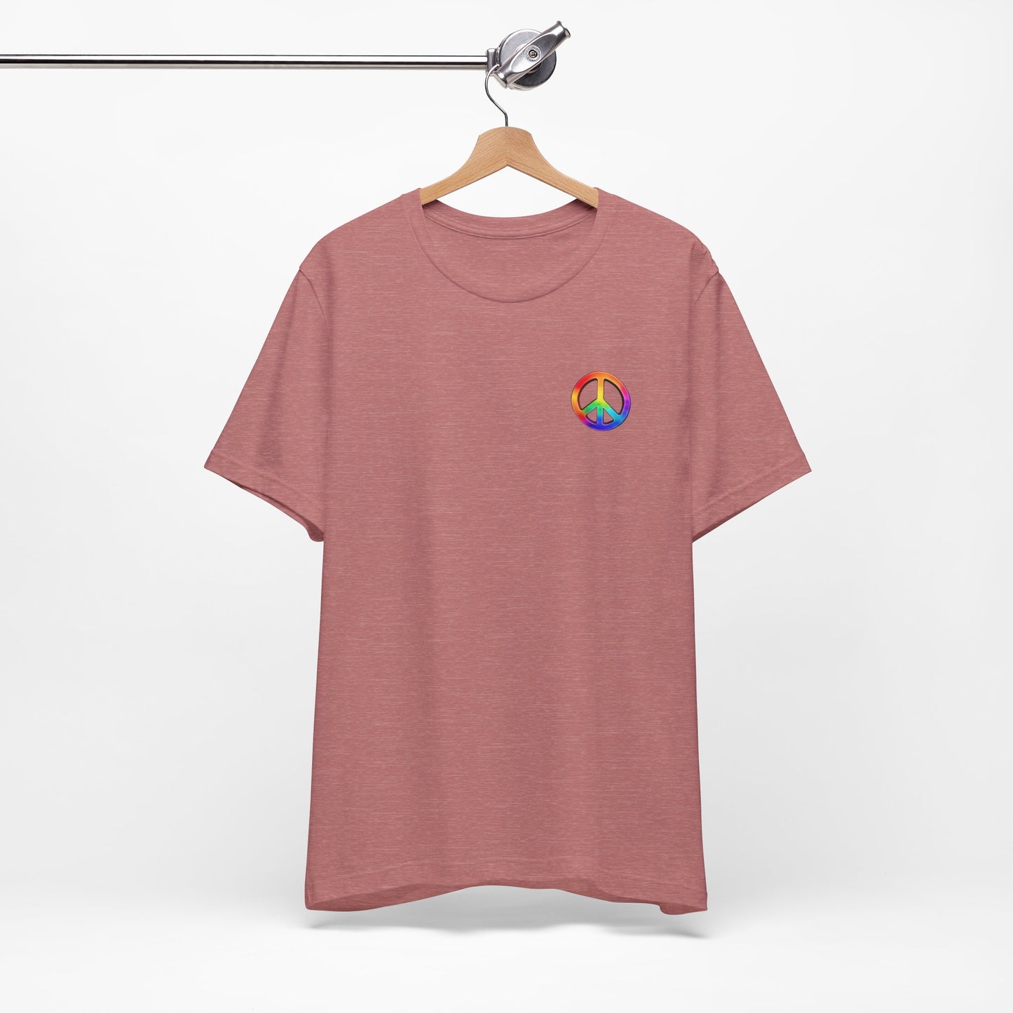 Peace Sign Tie-Dye Tee — Rainbow Hippie Peace Symbol T-Shirt