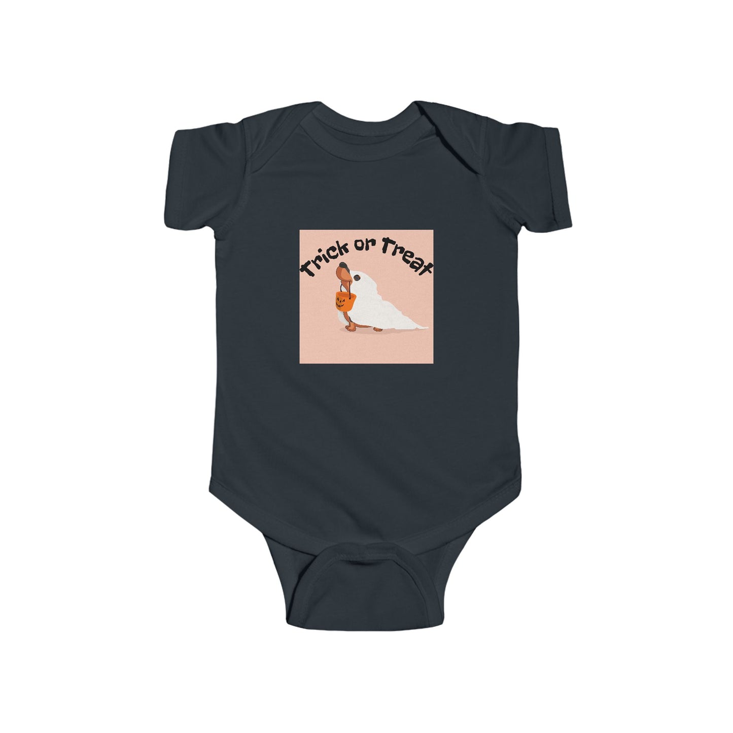 Halloween Infant Bodysuit, Trick or Treat Baby Outfit, Cute Baby Halloween Costume, Newborn Halloween Apparel, Toddler Trick or Treat Shirt