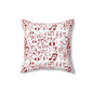 Musical Note Throw Pillow – Perfect for Music Lovers, Home Decor, Gift for Musicians, Cozy Accent, Square Plush Cushion