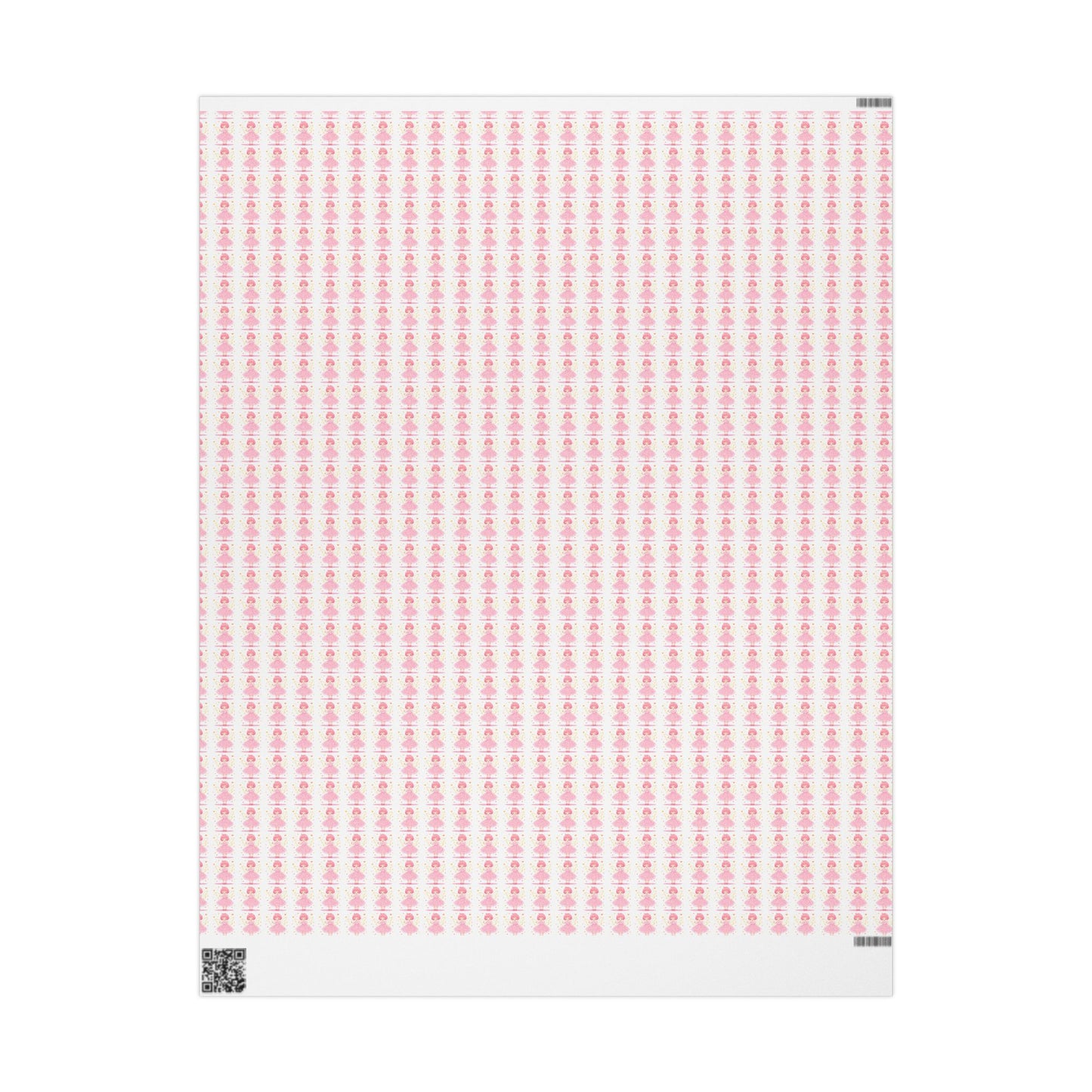 Pink Heart Pattern Wrapping Paper Roll — Cute Valentine & Birthday Gift Wrap